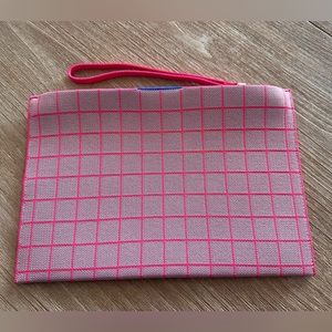Rothy’s The Wristlet EUC in Pink Windowpane. Carried once.